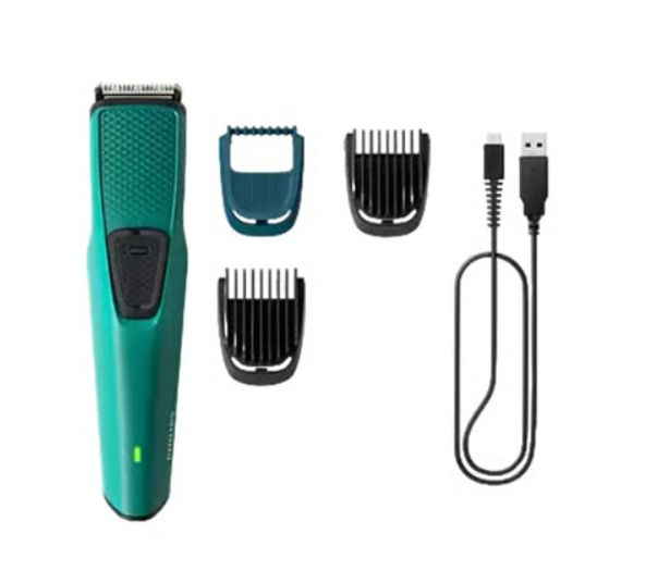 Philips Skin Protect Beard Trimmer for Men (Teal Blue)