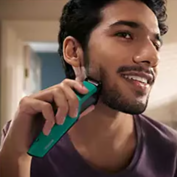 Philips Skin Protect Beard Trimmer for Men (Teal Blue) - Image 2