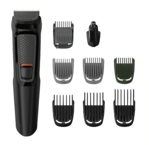 Philips Multi Grooming Trimmer for Face, Nose & Body (Black, MG3710/65)