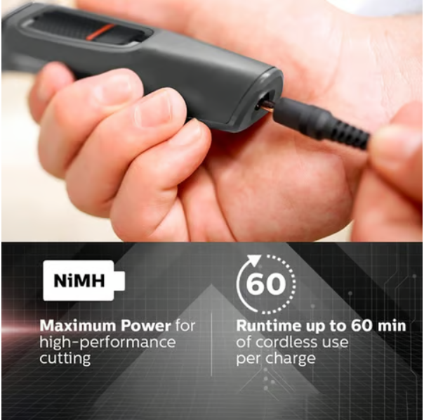 Philips Multi Grooming Trimmer for Face, Nose & Body (Black, MG3710/65) - Image 5