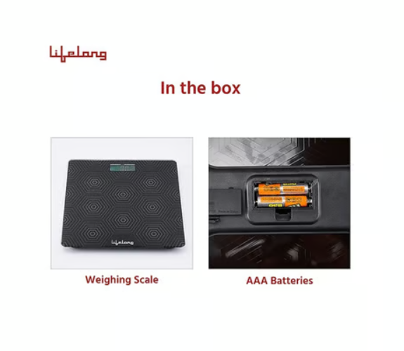 Lifelong Glass Weighing Machine (Black) - Image 6