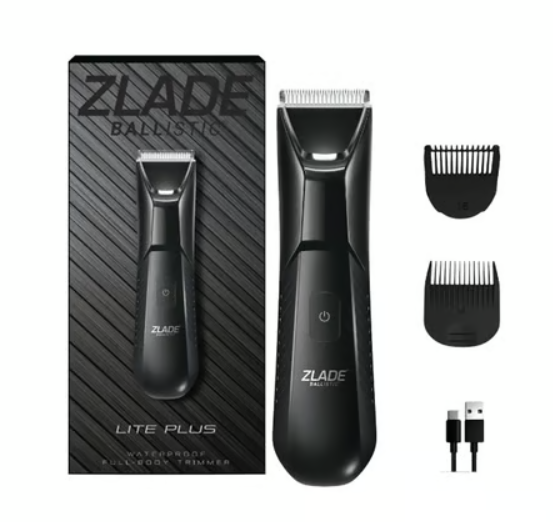 Zlade Ballistic Lite Manscaping Rechargeable Full Male Body Trimmer (Black)