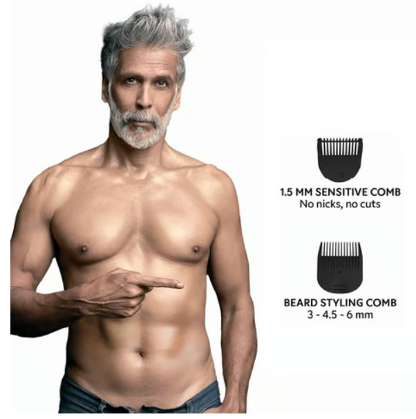 Zlade Ballistic Lite Manscaping Rechargeable Full Male Body Trimmer (Black) - Image 7