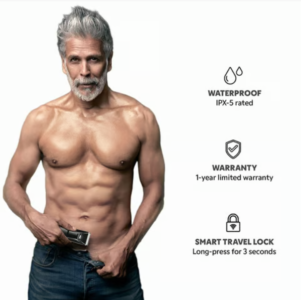 Zlade Ballistic Lite Manscaping Rechargeable Full Male Body Trimmer (Black) - Image 4