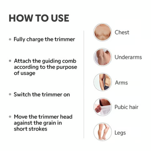 Zlade Ballistic Lite Manscaping Rechargeable Full Male Body Trimmer (Black) - Image 2