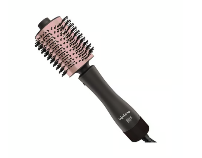 Lifelong Volumizer 4 in 1 Multi-styler Ceramic Hair Brush Straightener (Rose Gold, 1200W)