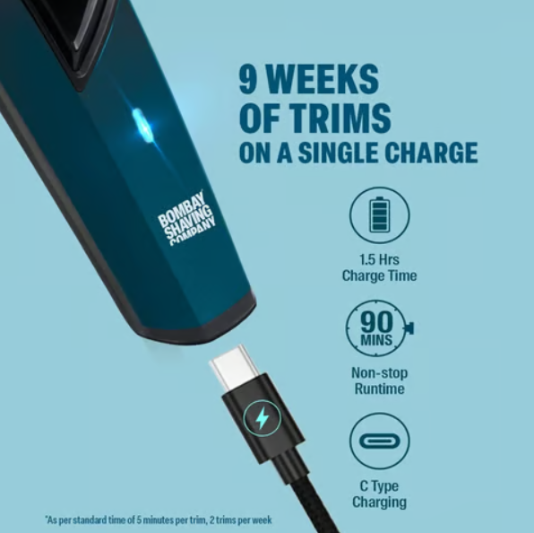 Bombay Shaving Company Power Groomer 11-in-1 Multi Grooming Kit (Black, 5W) - Image 5