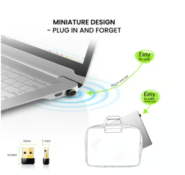 TP-LINK TL-WN725N Nano Wireless Wi-Fi USB Adapter 150Mbps (Black) - Image 7