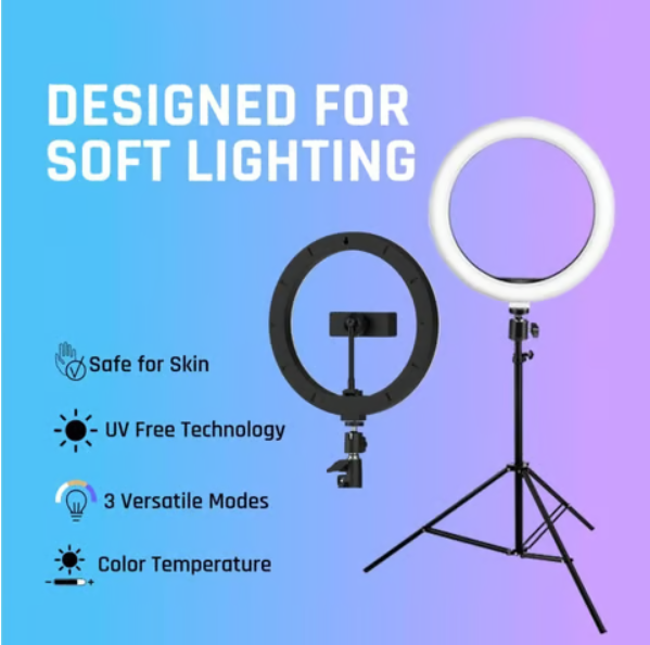 Tygot 10 inch Ring Light Set (Black & White) - Image 6