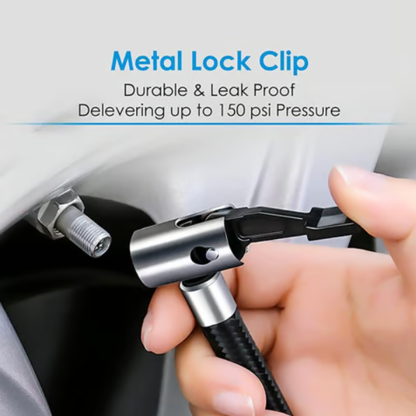 Agaro Primo Digital Tyre Inflator (Black, 120W) - Image 3