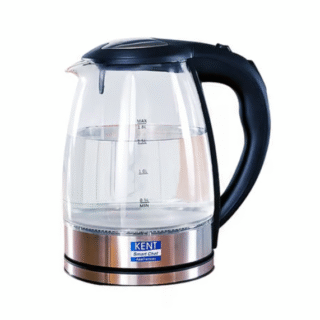 Kent Elegant Glass Electric Kettle - 1.8 l (2000W, 116052, Silver)