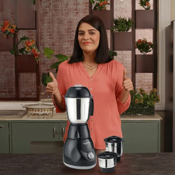 Lifelong Power Pro 3 Jar 500W Juicer Mixer Grinder (LLMG23, Black) (Black) - Image 7