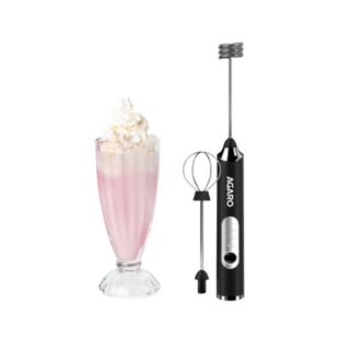 Agaro Royal Electric Frother With Whisk (Black)