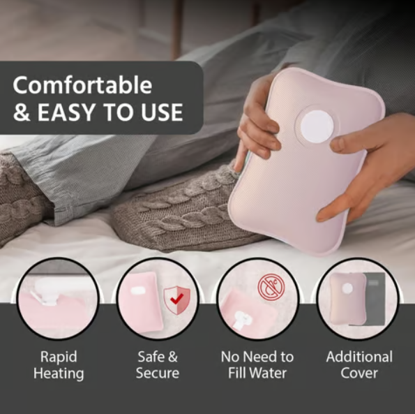 Lifelong Electric Hot Water Bag (Pink, 420W) - Image 6