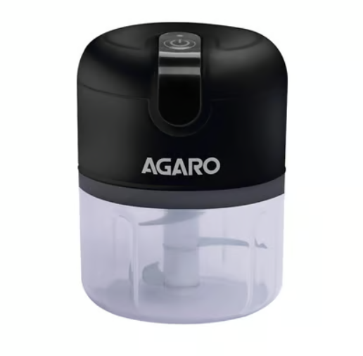 Agaro Elite Rechargeable Mini Electric Chopper (30W, Black)