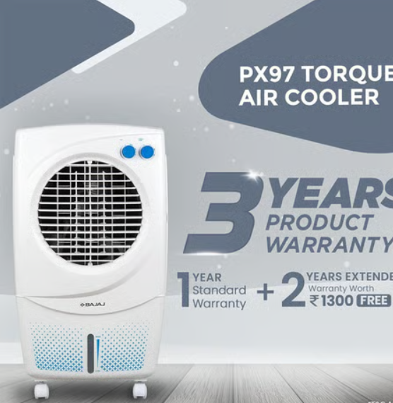 Bajaj PX97 Torque New 36L Air Cooler (White) - Image 6