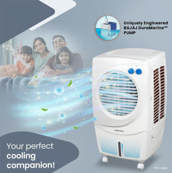 Bajaj PX97 Torque New 36L Air Cooler (White) - Image 4