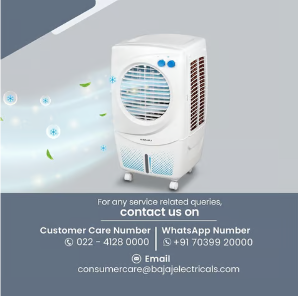 Bajaj PX97 Torque New 36L Air Cooler (White) - Image 2